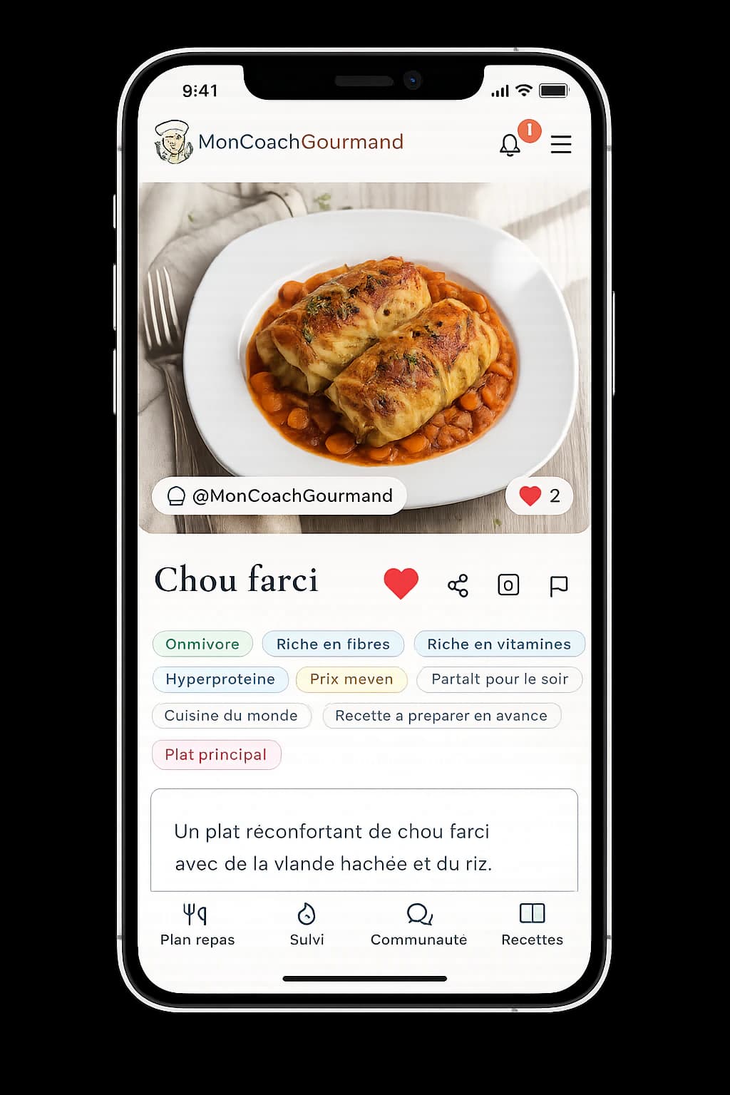 Catalogue de recettes