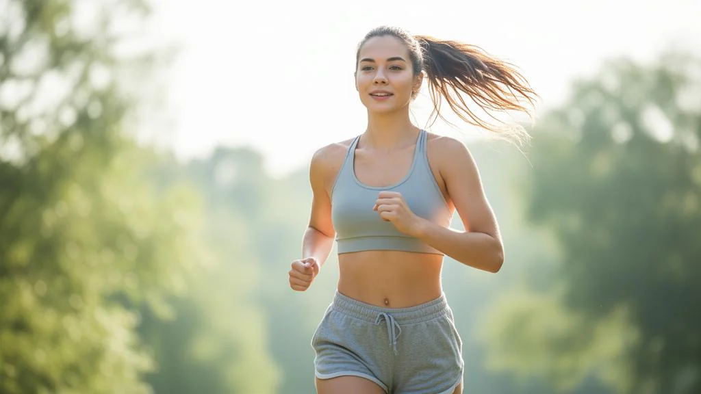 Femme faisant un footing